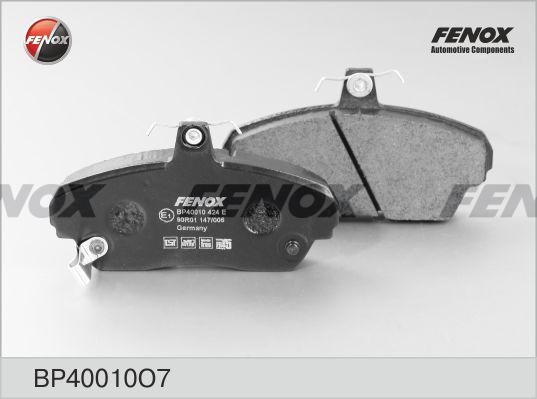 КОЛОДКИ ТОРМОЗНЫЕ ДИСКОВЫЕ ПЕРЕДНИЕ BP40010O7 FENOX