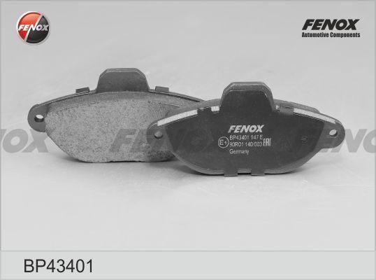 КОЛОДКИ ТОРМОЗНЫЕ ДИСКОВЫЕ ПЕРЕДНИЕ BP43401 FENOX