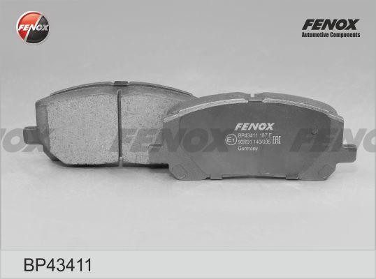 КОЛОДКИ ТОРМОЗНЫЕ ДИСКОВЫЕ ПЕРЕДНИЕ BP43411 FENOX
