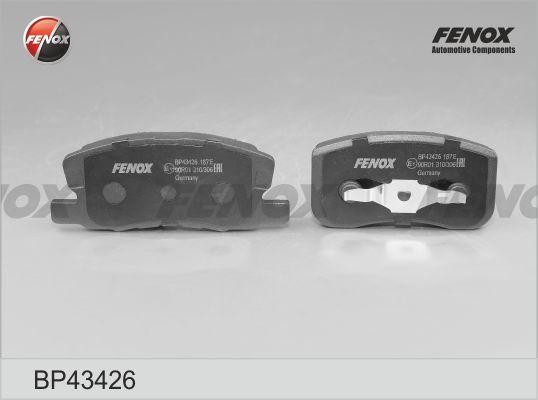 КОЛОДКИ ТОРМОЗНЫЕ ДИСКОВЫЕ ПЕРЕДНИЕ BP43426 FENOX