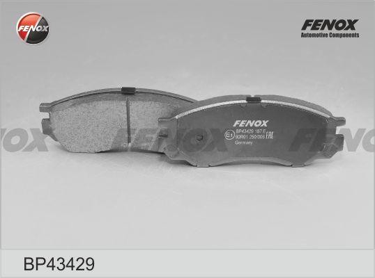 КОЛОДКИ ТОРМОЗНЫЕ ДИСКОВЫЕ ПЕРЕДНИЕ BP43429 FENOX
