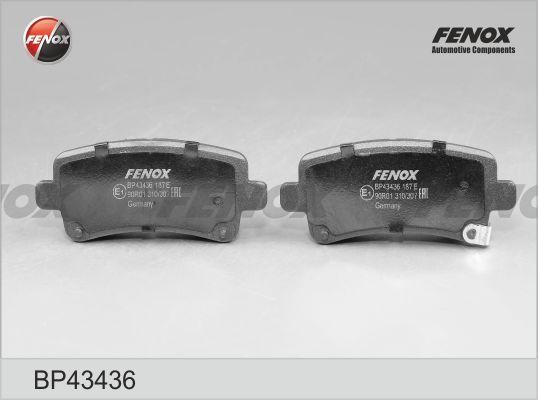 КОЛОДКИ ТОРМОЗНЫЕ ДИСКОВЫЕ ЗАДНИЕ BP43436 FENOX