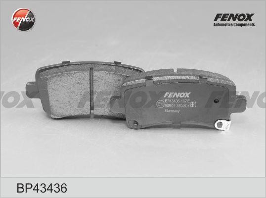КОЛОДКИ ТОРМОЗНЫЕ ДИСКОВЫЕ ЗАДНИЕ BP43436 FENOX