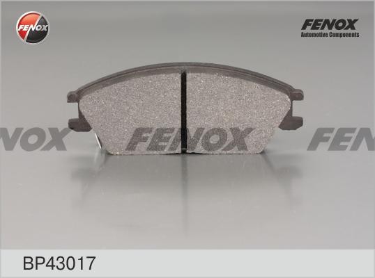 КОЛОДКИ ТОРМОЗНЫЕ ДИСКОВЫЕ ПЕРЕДНИЕ BP43017 FENOX