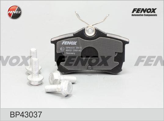 КОЛОДКИ ТОРМОЗНЫЕ ДИСКОВЫЕ ЗАДНИЕ BP43037 FENOX