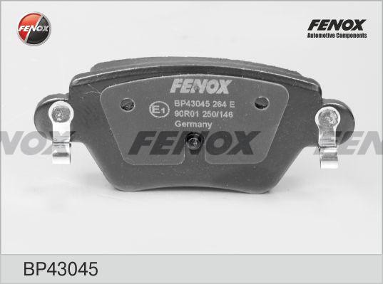 КОЛОДКИ ТОРМОЗНЫЕ ДИСКОВЫЕ ЗАДНИЕ BP43045 FENOX