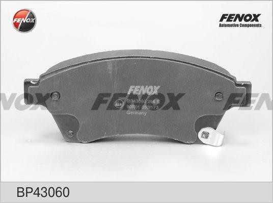 КОЛОДКИ ТОРМОЗНЫЕ ДИСКОВЫЕ ПЕРЕДНИЕ BP43060 FENOX