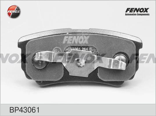 КОЛОДКИ ТОРМОЗНЫЕ ДИСКОВЫЕ ЗАДНИЕ BP43061 FENOX