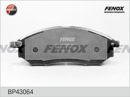 КОЛОДКИ ТОРМОЗНЫЕ ДИСКОВЫЕ ПЕРЕДНИЕ BP43064 FENOX