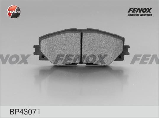 КОЛОДКИ ТОРМОЗНЫЕ ДИСКОВЫЕ ПЕРЕДНИЕ BP43071 FENOX