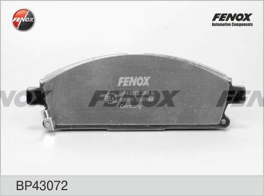 КОЛОДКИ ТОРМОЗНЫЕ ДИСКОВЫЕ ПЕРЕДНИЕ BP43072 FENOX