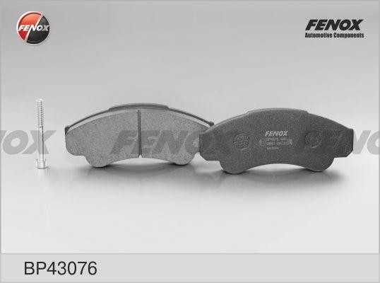 КОЛОДКИ ТОРМОЗНЫЕ ДИСКОВЫЕ ПЕРЕДНИЕ BP43076 FENOX