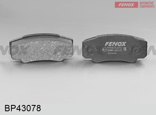 КОЛОДКИ ТОРМОЗНЫЕ ДИСКОВЫЕ ЗАДНИЕ BP43078 FENOX
