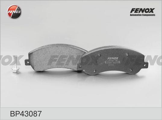 КОЛОДКИ ТОРМОЗНЫЕ ДИСКОВЫЕ ПЕРЕДНИЕ BP43087 FENOX