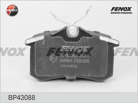 КОЛОДКИ ТОРМОЗНЫЕ ДИСКОВЫЕ ЗАДНИЕ BP43088 FENOX