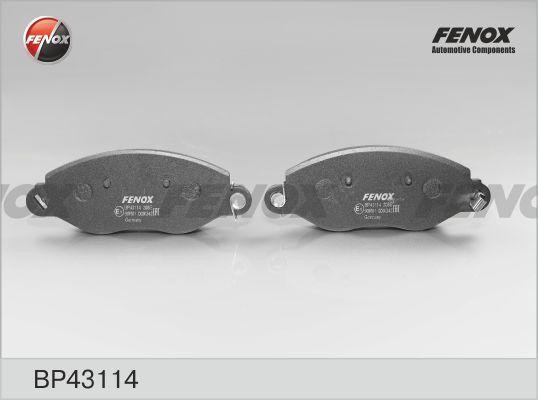 КОЛОДКИ ТОРМОЗНЫЕ ДИСКОВЫЕ ПЕРЕДНИЕ BP43114 FENOX