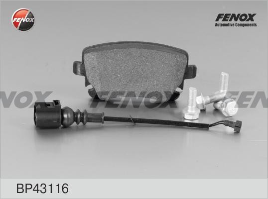КОЛОДКИ ТОРМОЗНЫЕ ДИСКОВЫЕ ЗАДНИЕ BP43116 FENOX