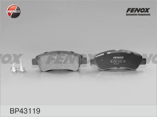 КОЛОДКИ ТОРМОЗНЫЕ ДИСКОВЫЕ ЗАДНИЕ BP43119 FENOX