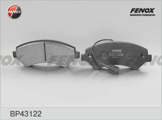 КОЛОДКИ ТОРМОЗНЫЕ ДИСКОВЫЕ ПЕРЕДНИЕ BP43122 FENOX