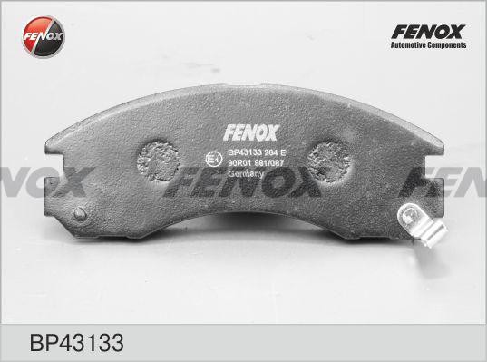 КОЛОДКИ ТОРМОЗНЫЕ ДИСКОВЫЕ ПЕРЕДНИЕ BP43133 FENOX
