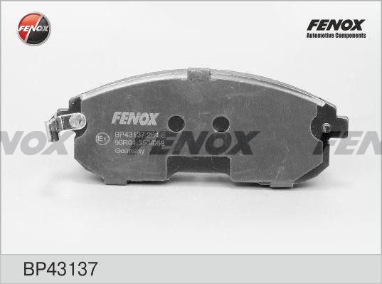 КОЛОДКИ ТОРМОЗНЫЕ ДИСКОВЫЕ ПЕРЕДНИЕ BP43137 FENOX