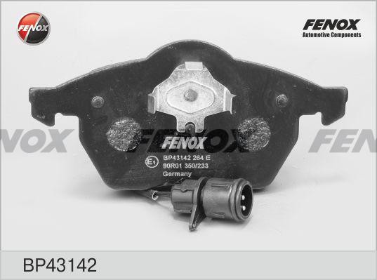 КОЛОДКИ ТОРМОЗНЫЕ ДИСКОВЫЕ ПЕРЕДНИЕ BP43142 FENOX