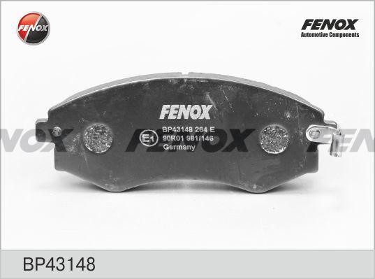 КОЛОДКИ ТОРМОЗНЫЕ ДИСКОВЫЕ ПЕРЕДНИЕ BP43148 FENOX