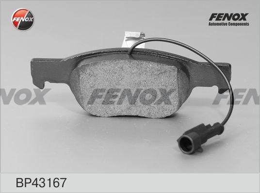 КОЛОДКИ ТОРМОЗНЫЕ ДИСКОВЫЕ ПЕРЕДНИЕ BP43167 FENOX