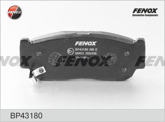 КОЛОДКИ ТОРМОЗНЫЕ ДИСКОВЫЕ ЗАДНИЕ BP43180 FENOX