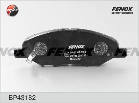 КОЛОДКИ ТОРМОЗНЫЕ ДИСКОВЫЕ ПЕРЕДНИЕ BP43182 FENOX