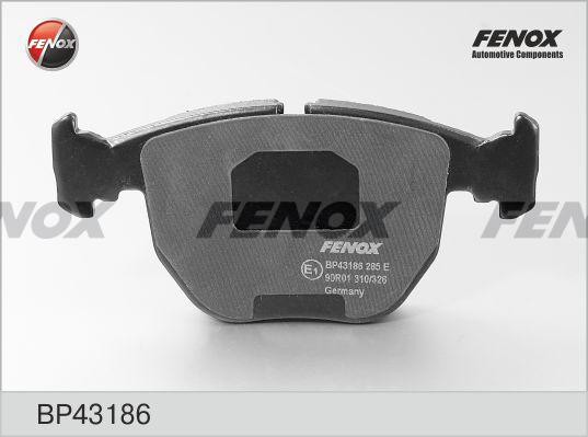 КОЛОДКИ ТОРМОЗНЫЕ ДИСКОВЫЕ ПЕРЕДНИЕ BP43186 FENOX