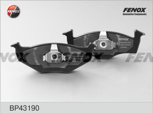 КОЛОДКИ ТОРМОЗНЫЕ ДИСКОВЫЕ ПЕРЕДНИЕ BP43190 FENOX