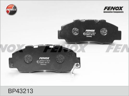 КОЛОДКИ ТОРМОЗНЫЕ ДИСКОВЫЕ ПЕРЕДНИЕ BP43213 FENOX