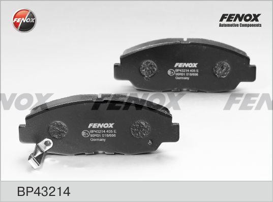 КОЛОДКИ ТОРМОЗНЫЕ ДИСКОВЫЕ ПЕРЕДНИЕ BP43214 FENOX