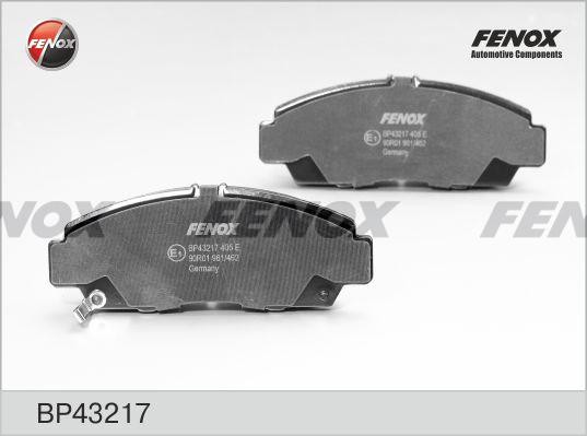 КОЛОДКИ ТОРМОЗНЫЕ ДИСКОВЫЕ ПЕРЕДНИЕ BP43217 FENOX