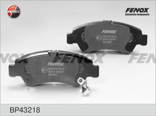 КОЛОДКИ ТОРМОЗНЫЕ ДИСКОВЫЕ ПЕРЕДНИЕ BP43218 FENOX