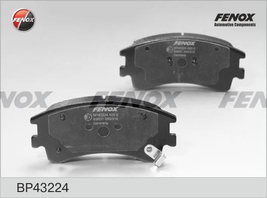 КОЛОДКИ ТОРМОЗНЫЕ ДИСКОВЫЕ ПЕРЕДНИЕ BP43224 FENOX