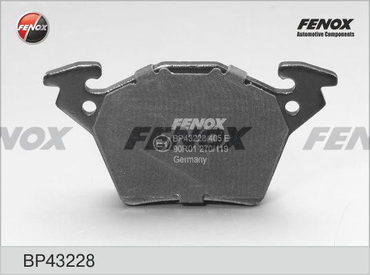 КОЛОДКИ ТОРМОЗНЫЕ ДИСКОВЫЕ ЗАДНИЕ BP43228 FENOX