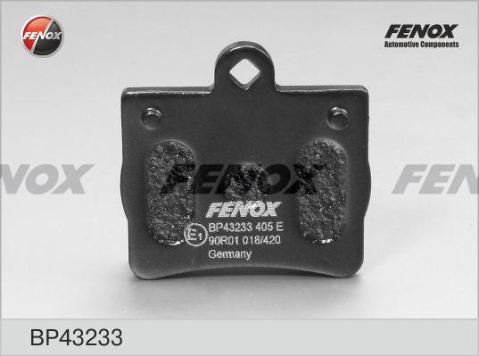 КОЛОДКИ ТОРМОЗНЫЕ ДИСКОВЫЕ ЗАДНИЕ BP43233 FENOX