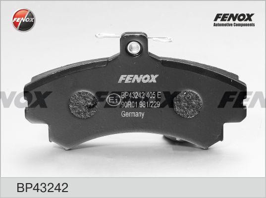КОЛОДКИ ТОРМОЗНЫЕ ДИСКОВЫЕ ПЕРЕДНИЕ BP43242 FENOX