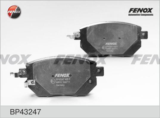 КОЛОДКИ ТОРМОЗНЫЕ ДИСКОВЫЕ ПЕРЕДНИЕ BP43247 FENOX