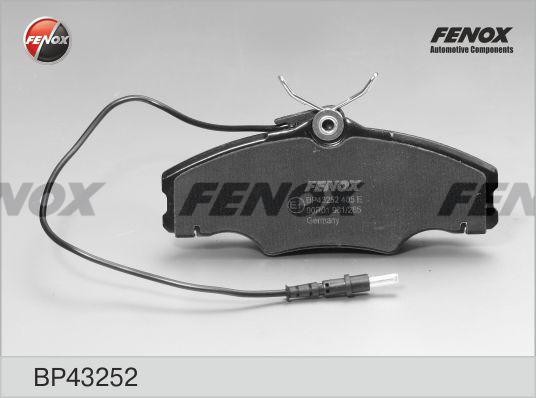 КОЛОДКИ ТОРМОЗНЫЕ ДИСКОВЫЕ ПЕРЕДНИЕ BP43252 FENOX