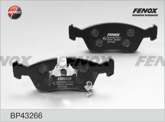КОЛОДКИ ТОРМОЗНЫЕ ДИСКОВЫЕ ПЕРЕДНИЕ BP43266 FENOX