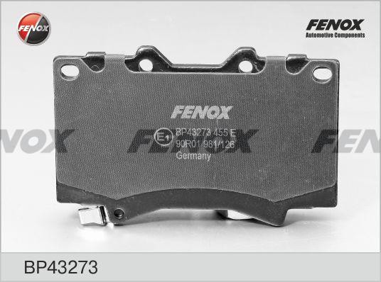 КОЛОДКИ ТОРМОЗНЫЕ ДИСКОВЫЕ ПЕРЕДНИЕ BP43273 FENOX