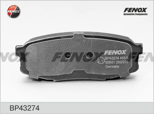 КОЛОДКИ ТОРМОЗНЫЕ ДИСКОВЫЕ ЗАДНИЕ BP43274 FENOX
