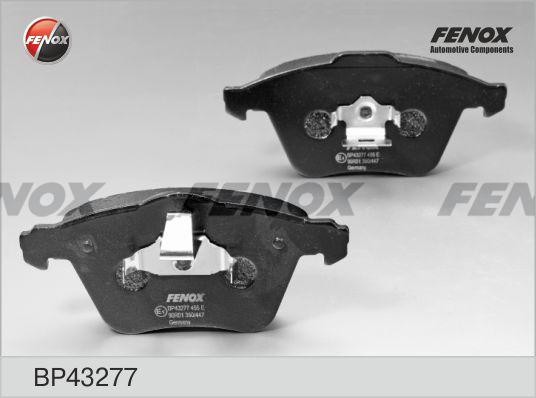 КОЛОДКИ ТОРМОЗНЫЕ ДИСКОВЫЕ ПЕРЕДНИЕ BP43277 FENOX