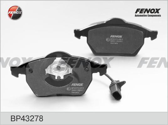 КОЛОДКИ ТОРМОЗНЫЕ ДИСКОВЫЕ ПЕРЕДНИЕ BP43278 FENOX