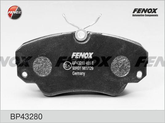 КОЛОДКИ ТОРМОЗНЫЕ ДИСКОВЫЕ ПЕРЕДНИЕ BP43280 FENOX