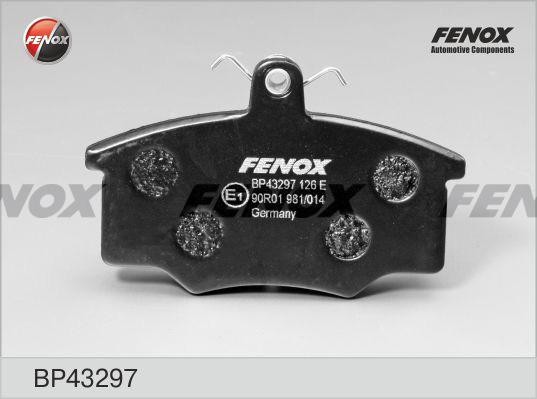КОЛОДКИ ТОРМОЗНЫЕ ДИСКОВЫЕ ПЕРЕДНИЕ BP43297 FENOX