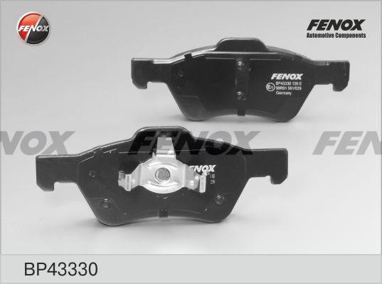 КОЛОДКИ ТОРМОЗНЫЕ ДИСКОВЫЕ ПЕРЕДНИЕ BP43330 FENOX